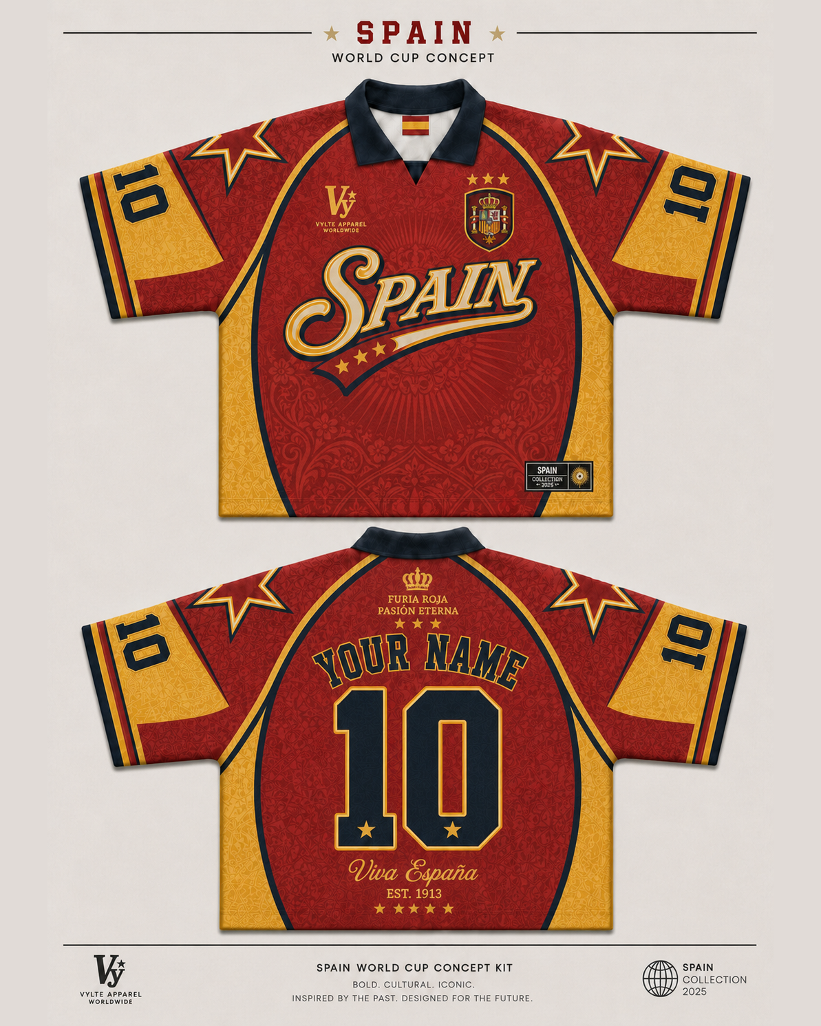 Vylte Spain Retro Jersey